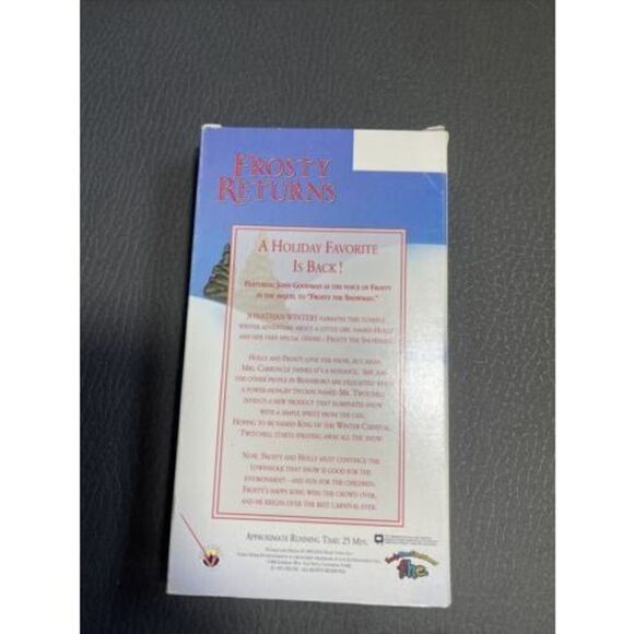Frosty Returns -Christmas Classics Series - VHS (1993) Golden Snowman Family EUC - Picture 3 of 7